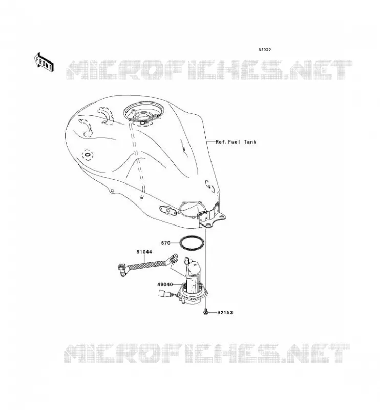 POMPE A ESSENCE Kawasaki MOTOS 650 2007 ER-6F ABS  EX650B7F