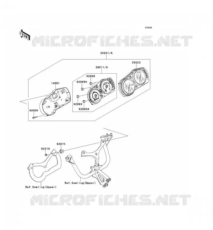 COMPTEURS Kawasaki MOTOS 650 2007 ER-6F ABS  EX650B7F