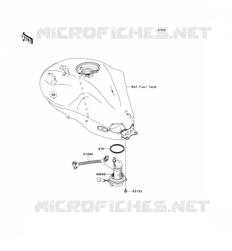 POMPE A ESSENCE Kawasaki MOTOS 650 2007 ER-6F ABS  EX650B7F