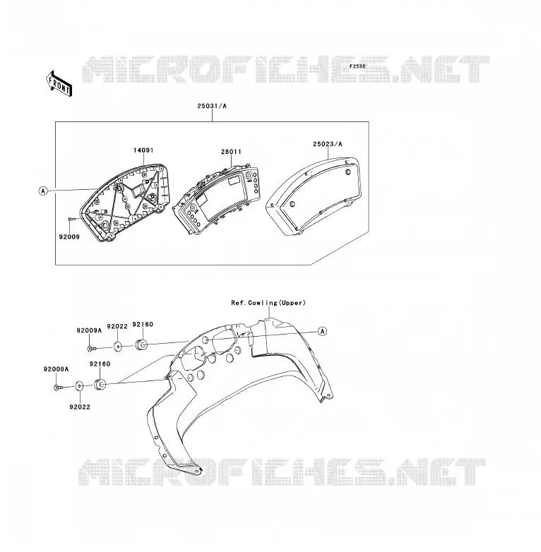 COMPTEURS Kawasaki MOTOS 650 2009 ER-6F  EX650C9F