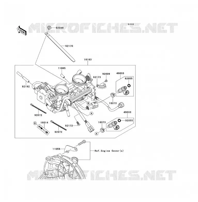 CARBU Kawasaki MOTOS 650 2009 ER-6F  EX650C9F
