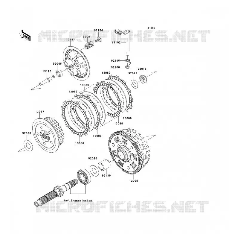 EMBRAYAGE Kawasaki MOTOS 650 2009 ER-6F  EX650C9F