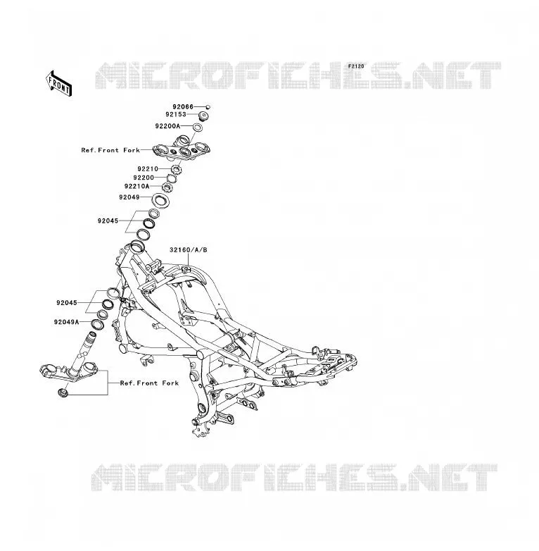 CH&Acirc;SSIS Kawasaki MOTOS 650 2009 ER-6F  EX650C9F