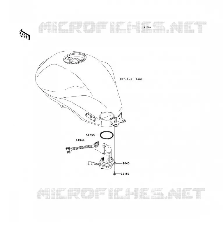 POMPE A ESSENCE Kawasaki MOTOS 650 2010 ER-6F  EX650CAF