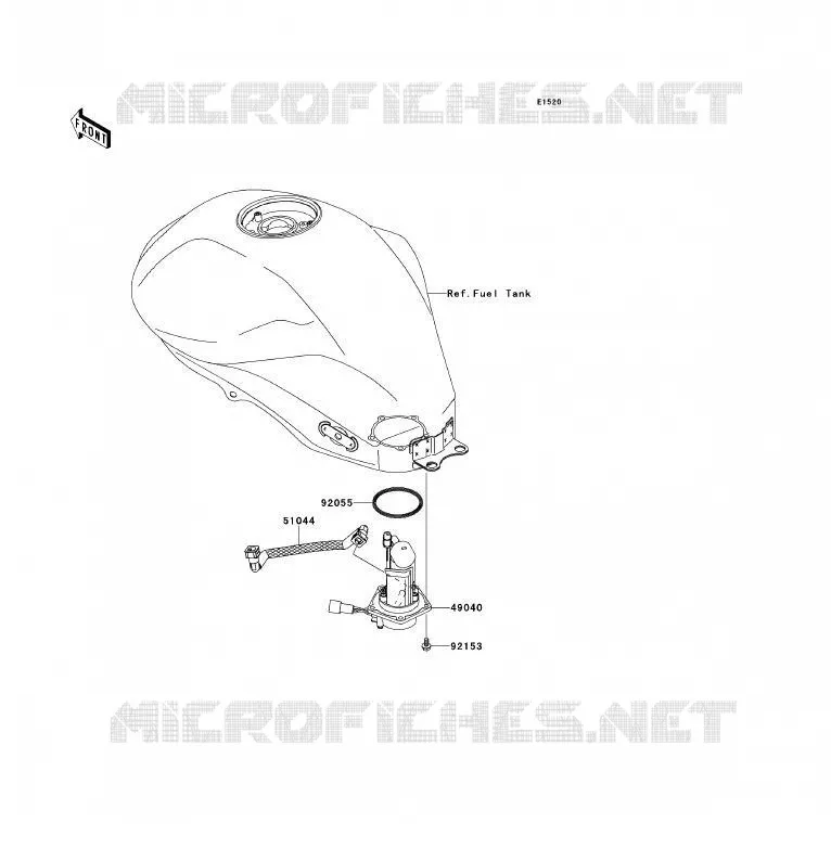 POMPE A ESSENCE Kawasaki MOTOS 650 2010 ER-6F  EX650CAF