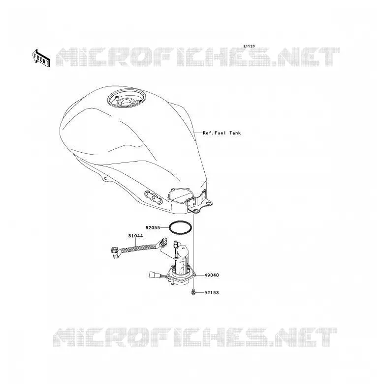 POMPE A ESSENCE Kawasaki MOTOS 650 2010 ER-6F  EX650CAF