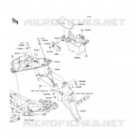 GARDE BOUE ARRI&Egrave;RE pour Kawasaki ER-6F