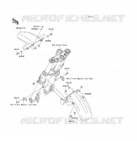 GARDE BOUE AVANT pour Kawasaki ER-6F