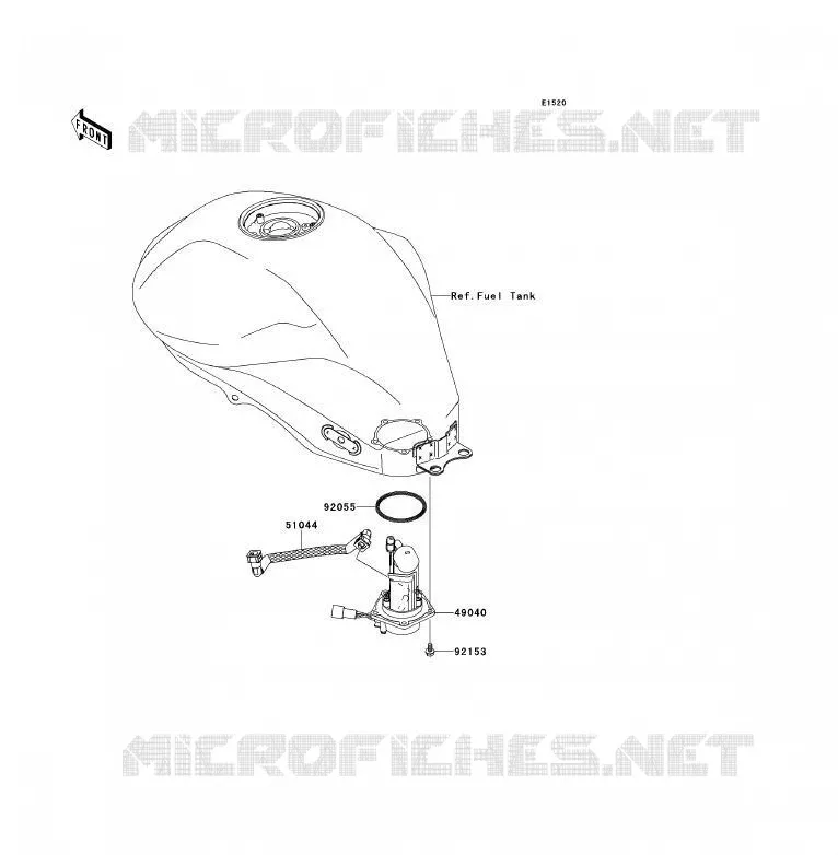 POMPE A ESSENCE Kawasaki MOTOS 650 2009 ER-6F ABS  EX650D9F