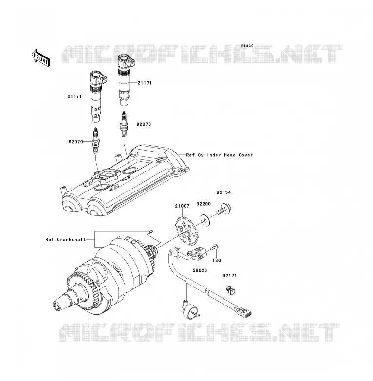 SYSTEME D&acute;ALLUMAGE Kawasaki MOTOS 650 2009 ER-6F ABS  EX650D9F
