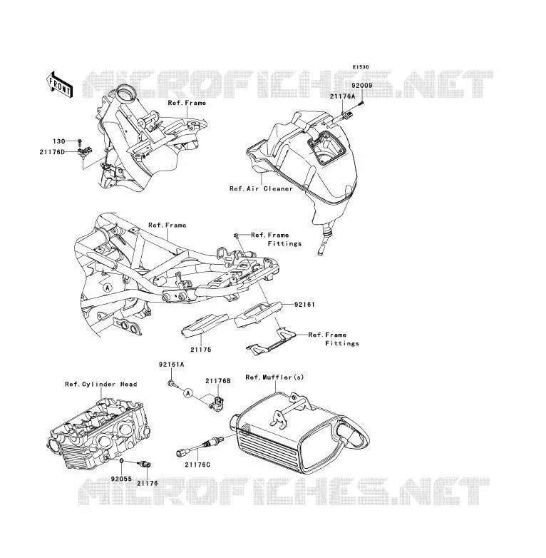 INJECTION CARBURANT Kawasaki MOTOS 650 2011 ER-6F ABS  EX650DBF