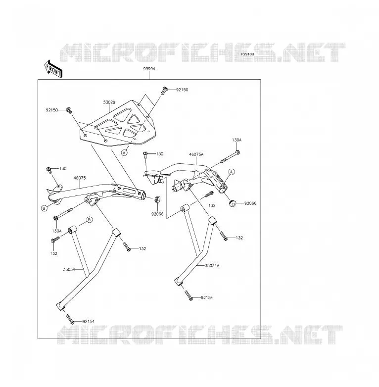 ACCESSOIRE (SUPPORT TOP CASE) Kawasaki MOTOS 650 2012 ER-6F  EX650ECF