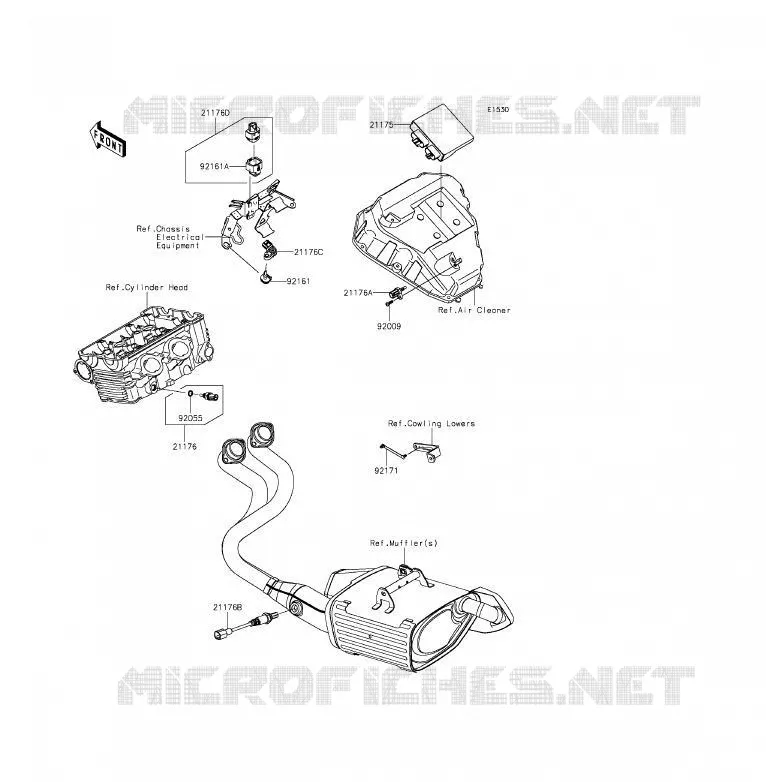 INJECTION CARBURANT Kawasaki MOTOS 650 2012 ER-6F  EX650ECF