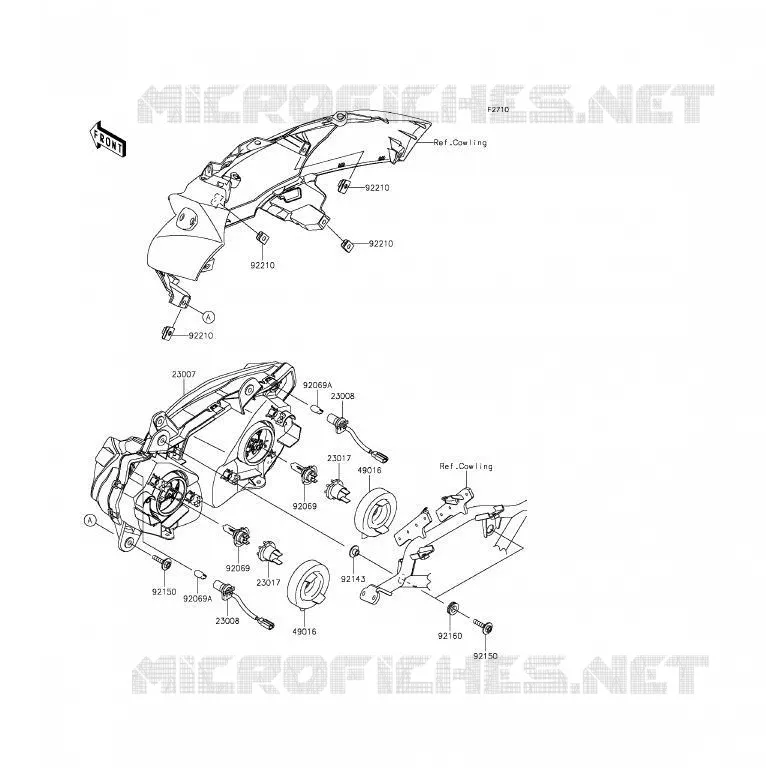 OPTIQUE(S) Kawasaki MOTOS 650 2012 ER-6F  EX650ECF