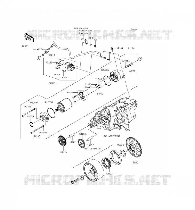 D&Eacute;MARREUR Kawasaki MOTOS 650 2012 ER-6F  EX650ECF