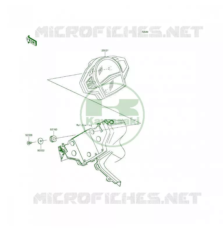 COMPTEURS Kawasaki MOTOS 650 2013 ER-6F  EX650EDS
