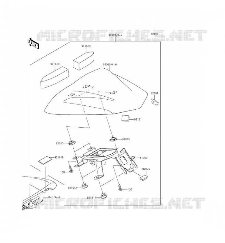 ACCESSOIRE (COUVRE SELLE) Kawasaki MOTOS 650 2013 ER-6F  EX650EDS