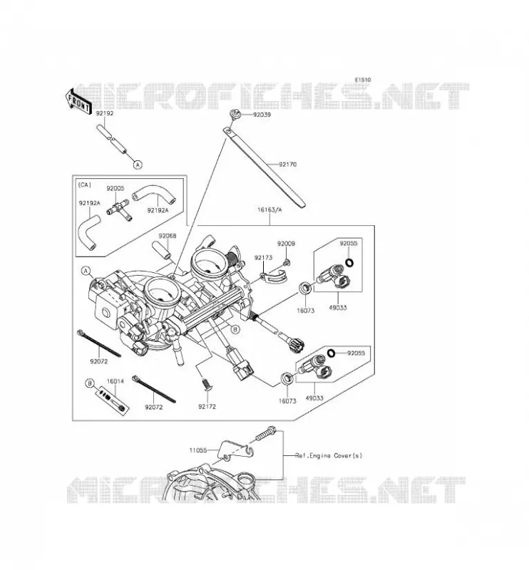 CARBU Kawasaki MOTOS 650 2013 ER-6F  EX650EDS