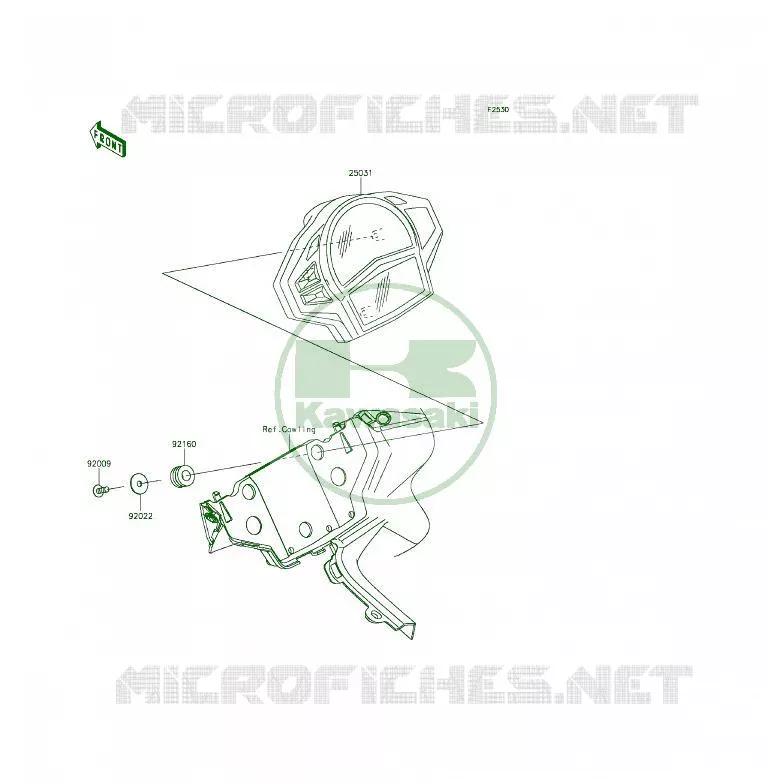 COMPTEURS Kawasaki MOTOS 650 2014 ER-6F  EX650EEF