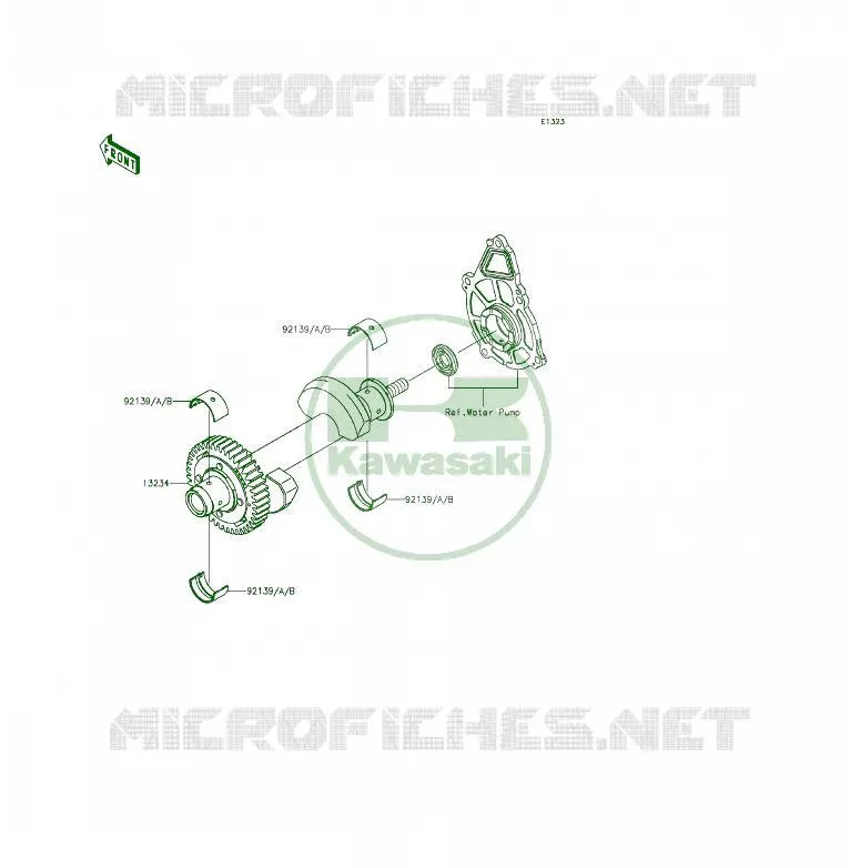 BALANCIER Kawasaki MOTOS 650 2014 ER-6F  EX650EEF