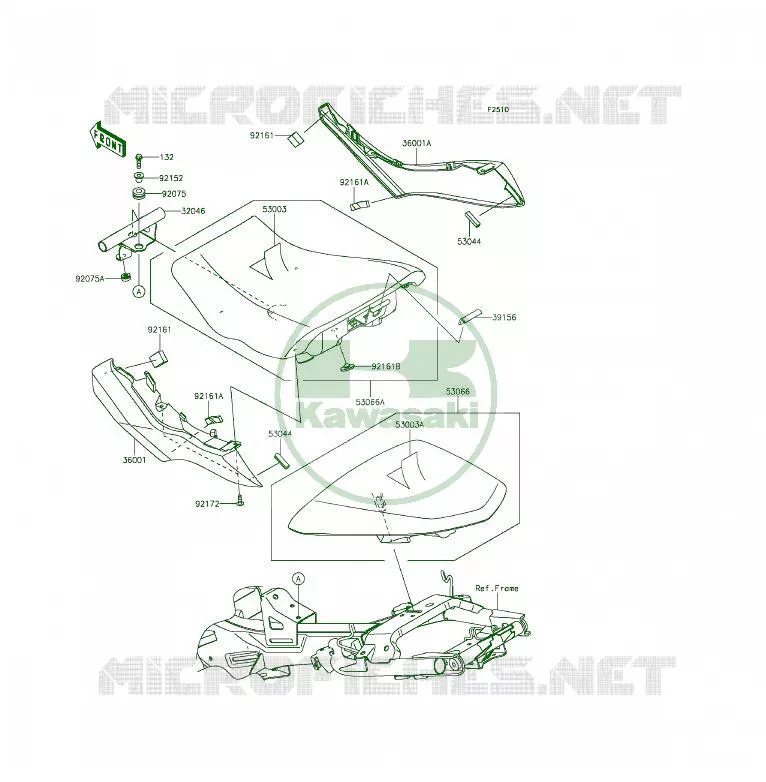 SELLE Kawasaki MOTOS 650 2014 ER-6F  EX650EEF