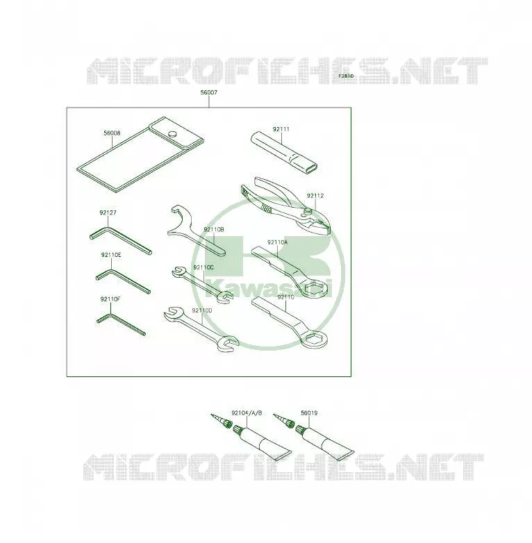 OUTIL UTILISATEUR Kawasaki MOTOS 650 2014 ER-6F  EX650EEF