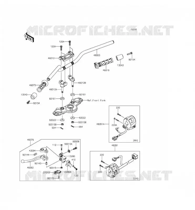 GUIDON Kawasaki MOTOS 650 2014 ER-6F  EX650EEF