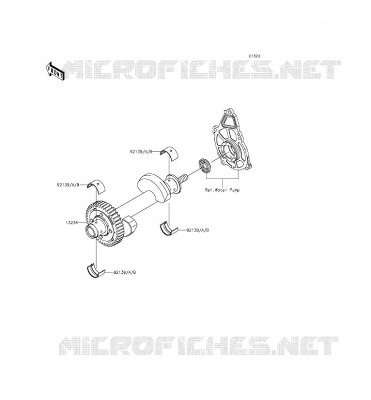 BALANCIER Kawasaki MOTOS 650 2014 ER-6F  EX650EEF