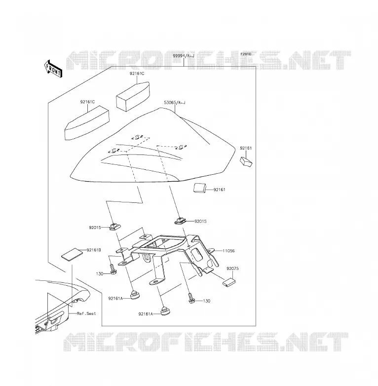 ACCESSOIRE (COUVRE SELLE) Kawasaki MOTOS 650 2015 ER-6F  EX650EFF