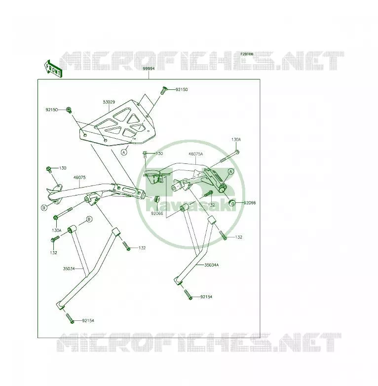ACCESSOIRE (SUPPORT TOP CASE) Kawasaki MOTOS 650 2015 ER-6F  EX650EFF