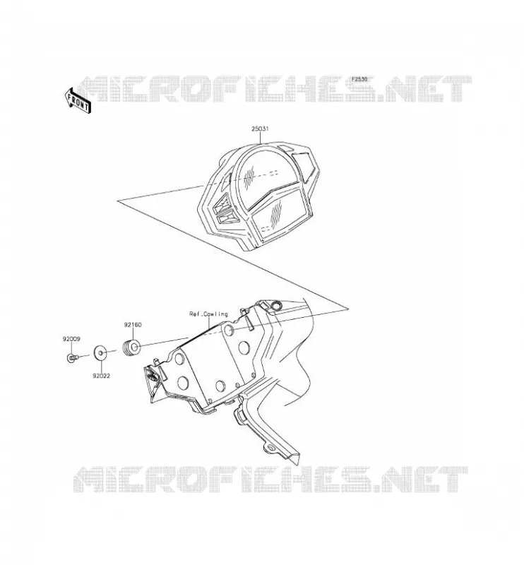 COMPTEURS Kawasaki MOTOS 650 2013 ER-6F ABS  EX650FDS