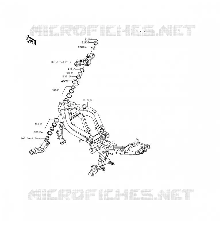 CH&Acirc;SSIS Kawasaki MOTOS 650 2013 ER-6F ABS  EX650FDS