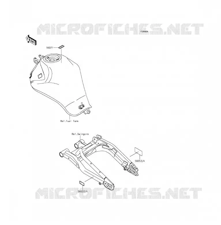 LABEL Kawasaki MOTOS 650 2014 ER-6F ABS  EX650FEF