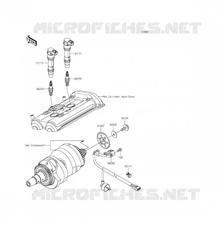 SYSTEME D&acute;ALLUMAGE Kawasaki MOTOS 650 2014 ER-6F ABS  EX650FEF