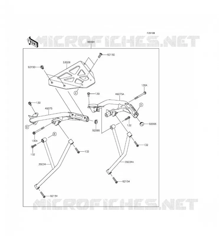 ACCESSOIRE (SUPPORT TOP CASE) Kawasaki MOTOS 650 2015 ER-6F ABS  EX650FFF
