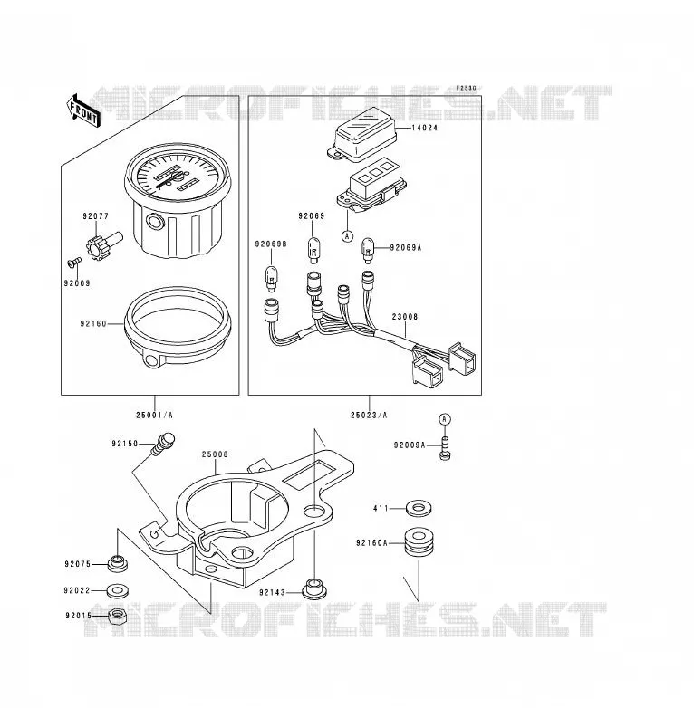 COMPTEURS Kawasaki MOTOS 125 1991 KDX125SR  KDX125-A2