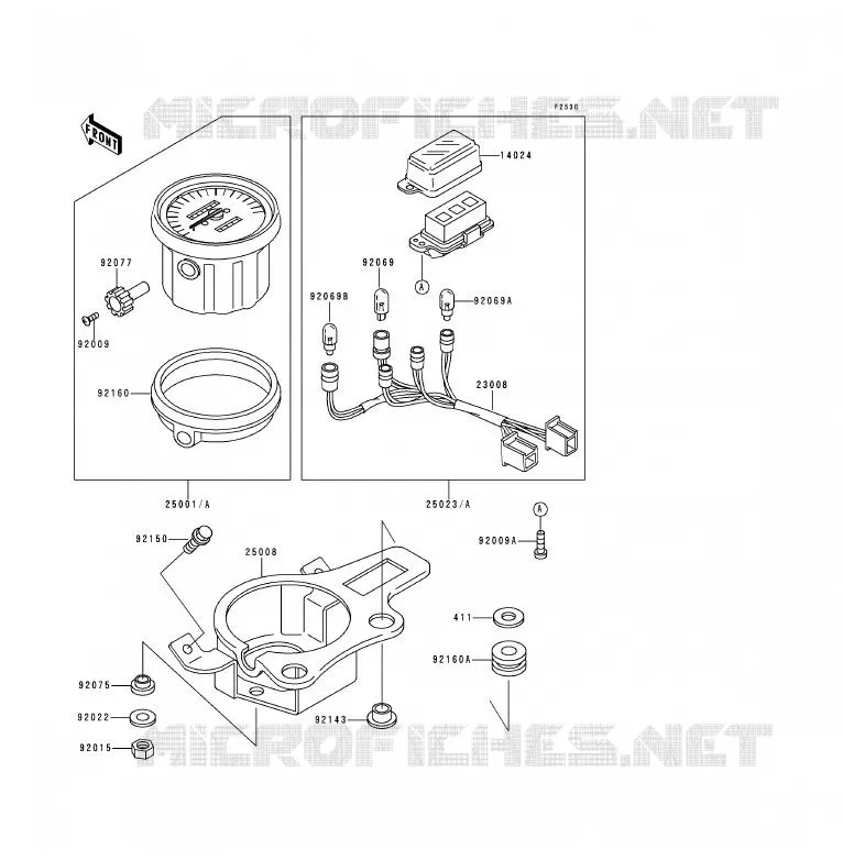 COMPTEURS Kawasaki MOTOS 125 1991 KDX125SR  KDX125-A2