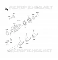 BARILLET/FOURCHETTE pour Kawasaki KDX125SR