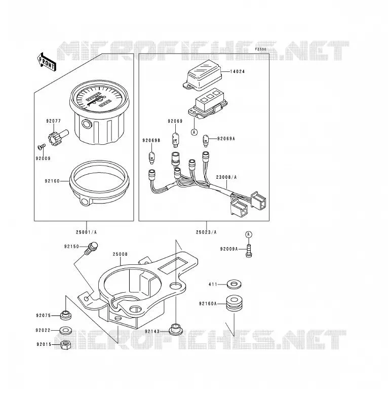 COMPTEURS Kawasaki MOTOS 125 1991 KDX125SR  KDX125-B2