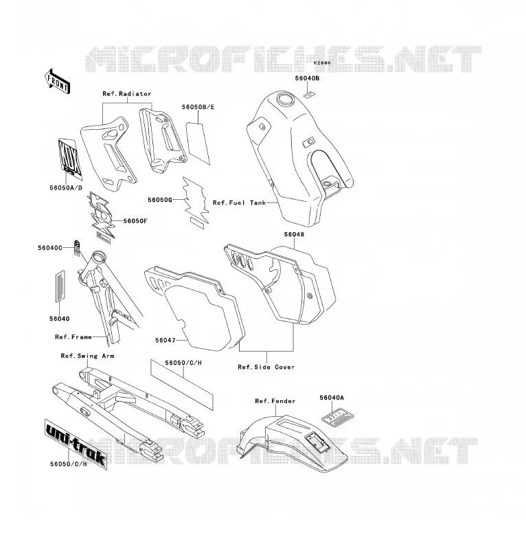 LABEL(VERT) Kawasaki MOTOS 200 1991 KDX200  KDX200-E3