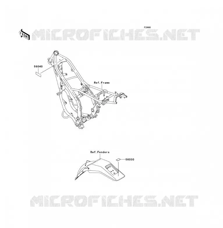 LABEL Kawasaki MOTOS 200 2005 KDX200  KDX200-H11
