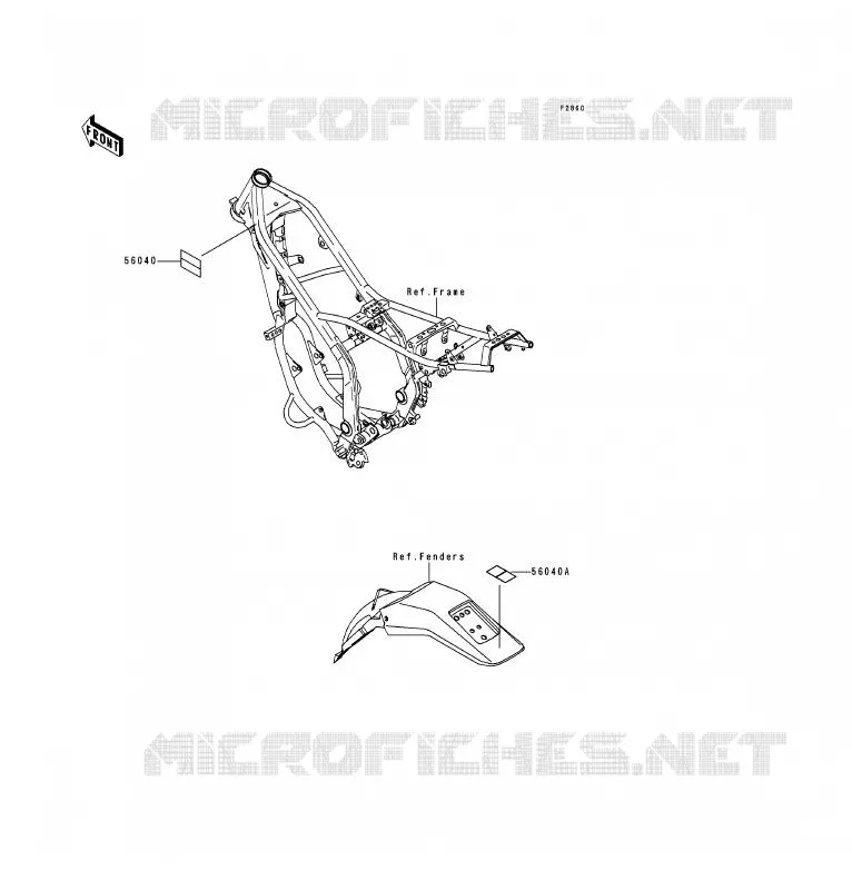 LABEL Kawasaki MOTOS 200 1999 KDX200  KDX200-H5