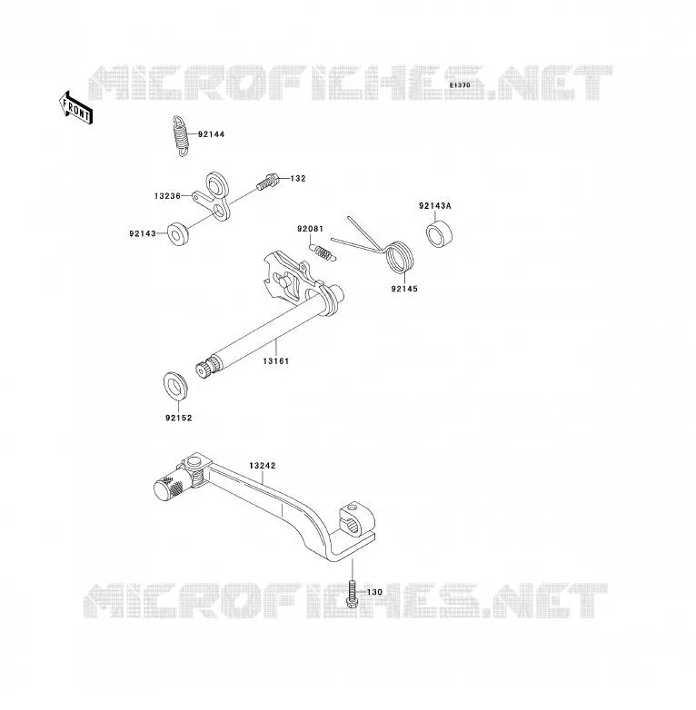 SELECTEUR Kawasaki MOTOS 200 2002 KDX200  KDX200-H8