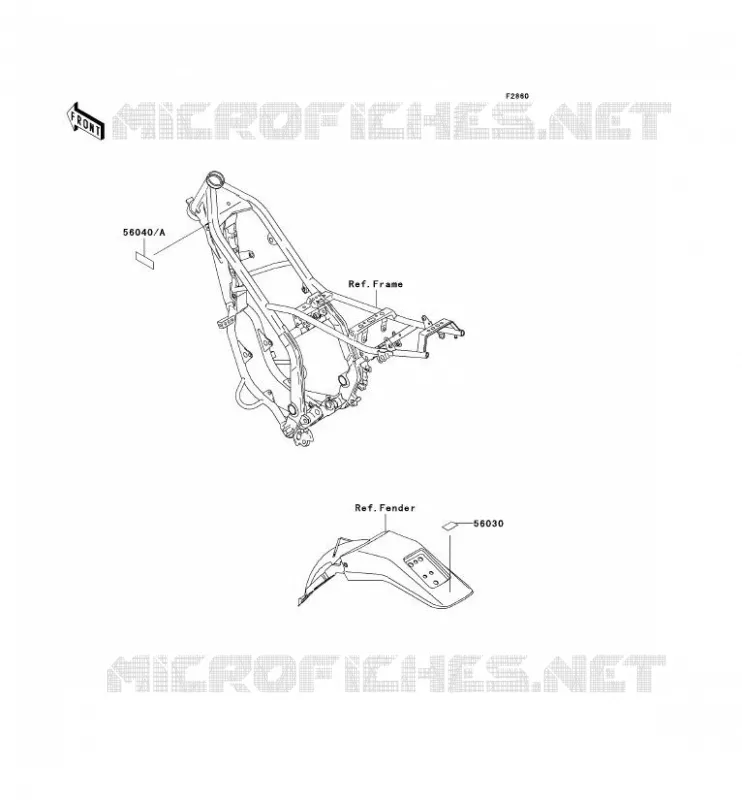 LABEL Kawasaki MOTOS 220 2003 KDX220R  KDX220-A10