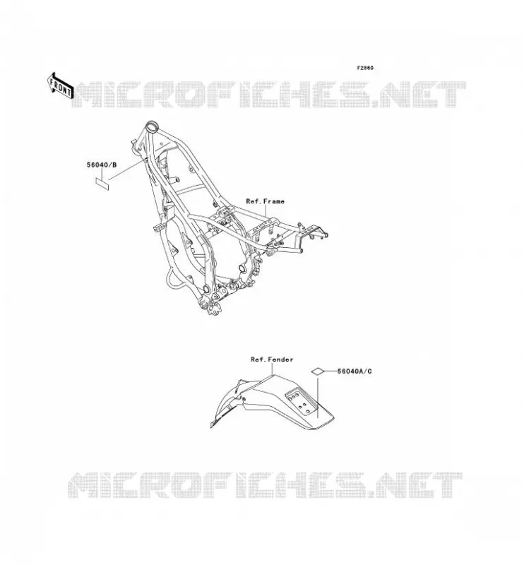 LABEL Kawasaki MOTOS 220 2000 KDX220R  KDX220-A7