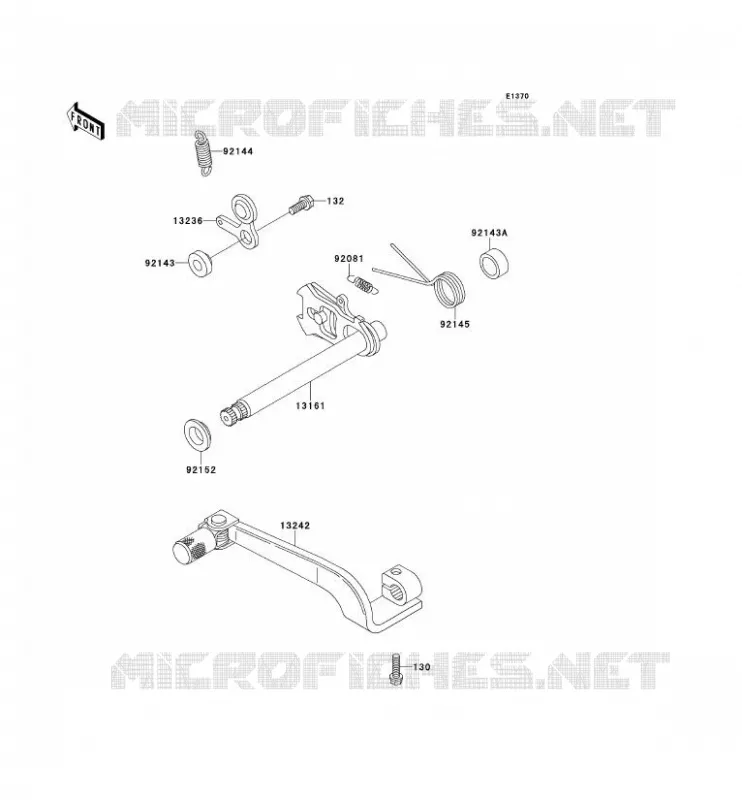 SELECTEUR Kawasaki MOTOS 220 2000 KDX220R  KDX220-A7