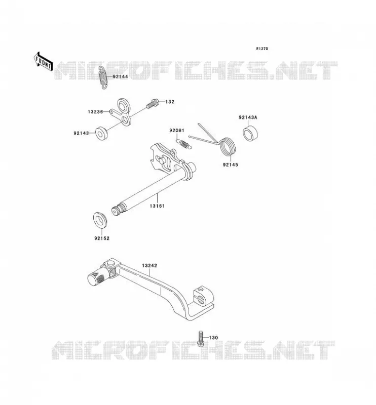 SELECTEUR Kawasaki MOTOS 220 2002 KDX220R  KDX220-A9