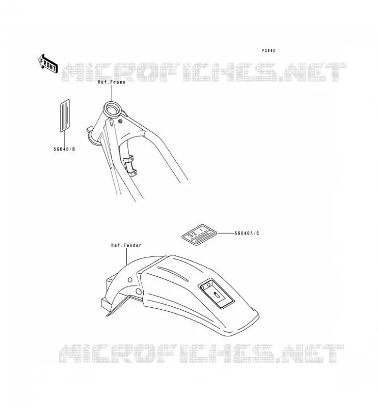 LABEL Kawasaki MOTOS 250 1994 KDX250  KDX250-D4