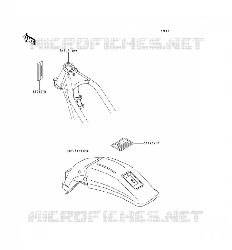 LABEL Kawasaki MOTOS 250 1995 KDX250  KDX250-D5