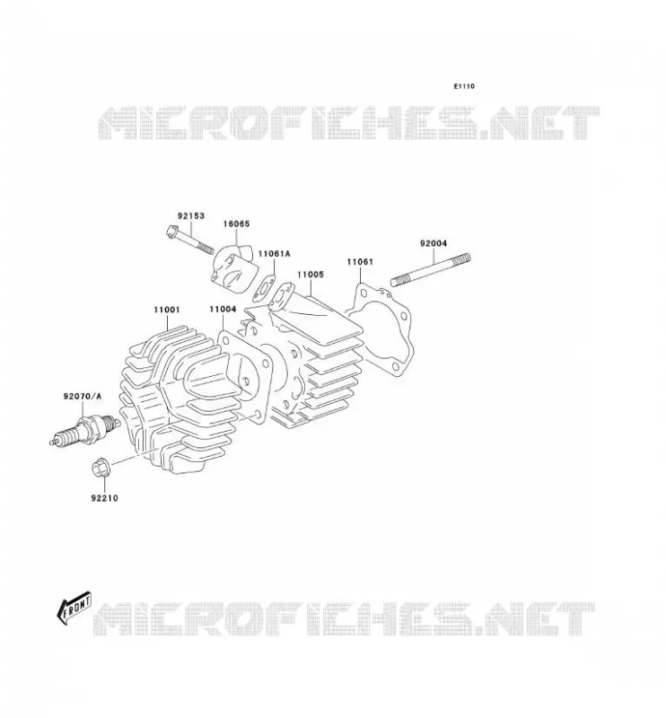 CULASSE/CYLINDRE Kawasaki MOTOS 50 2003 KDX50  KDX50-A1